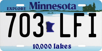 MN license plate 703LFI