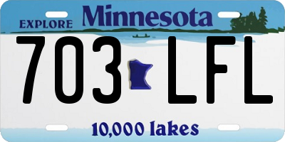 MN license plate 703LFL