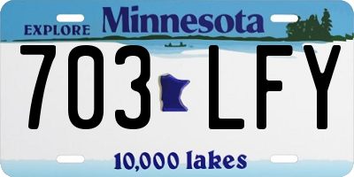 MN license plate 703LFY