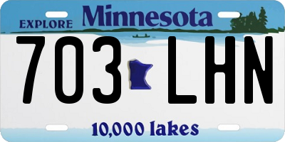 MN license plate 703LHN