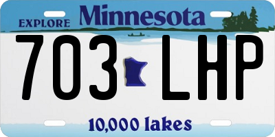 MN license plate 703LHP