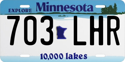 MN license plate 703LHR