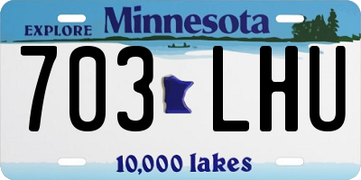 MN license plate 703LHU
