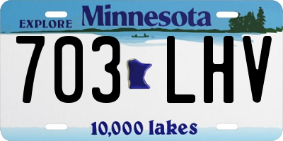 MN license plate 703LHV
