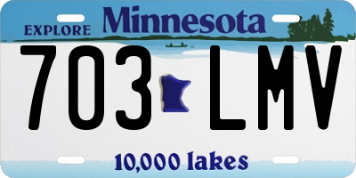 MN license plate 703LMV