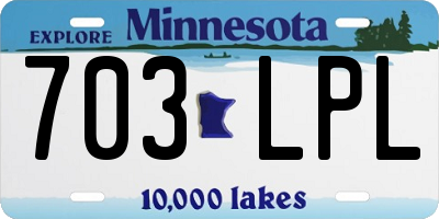 MN license plate 703LPL