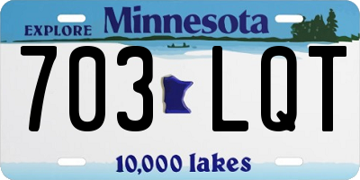 MN license plate 703LQT