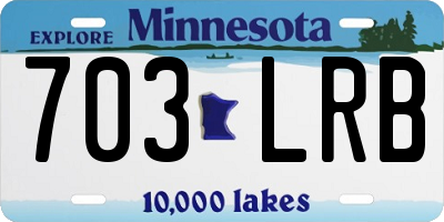 MN license plate 703LRB