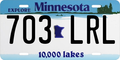 MN license plate 703LRL