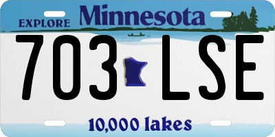 MN license plate 703LSE