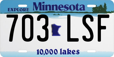 MN license plate 703LSF