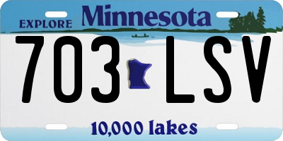 MN license plate 703LSV