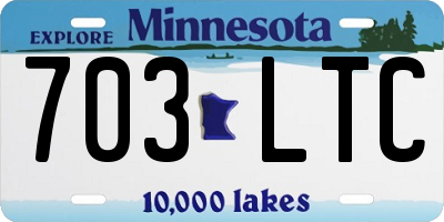 MN license plate 703LTC