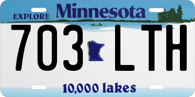 MN license plate 703LTH
