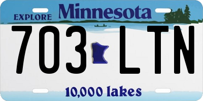 MN license plate 703LTN