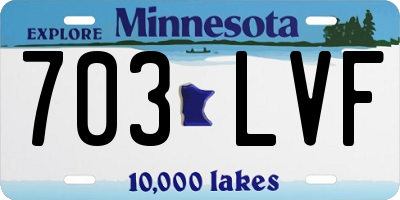MN license plate 703LVF