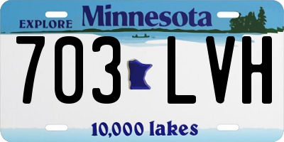 MN license plate 703LVH