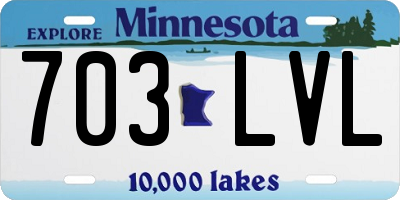 MN license plate 703LVL