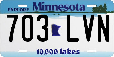 MN license plate 703LVN