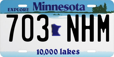 MN license plate 703NHM