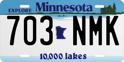 MN license plate 703NMK