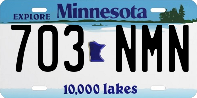 MN license plate 703NMN