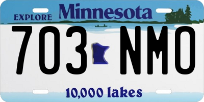 MN license plate 703NMO