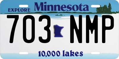 MN license plate 703NMP