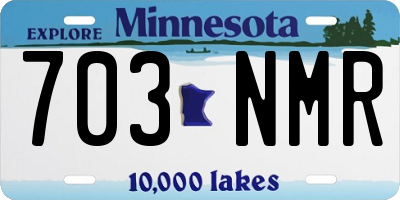 MN license plate 703NMR