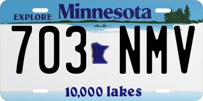 MN license plate 703NMV