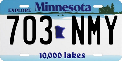 MN license plate 703NMY