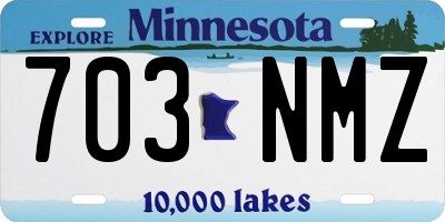 MN license plate 703NMZ