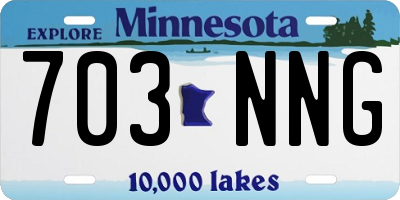 MN license plate 703NNG