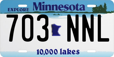 MN license plate 703NNL
