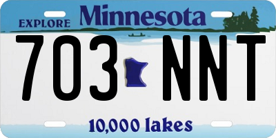 MN license plate 703NNT