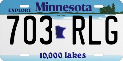 MN license plate 703RLG