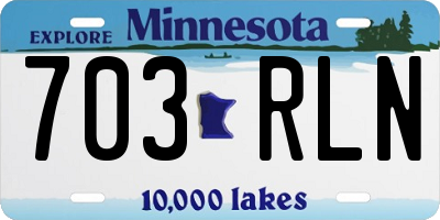 MN license plate 703RLN