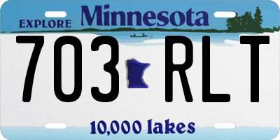 MN license plate 703RLT