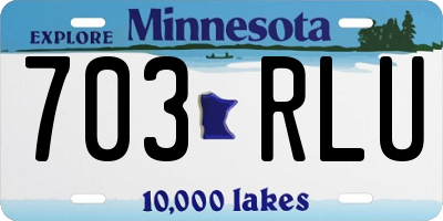 MN license plate 703RLU
