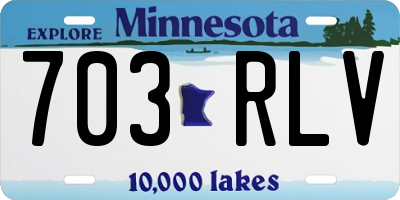 MN license plate 703RLV