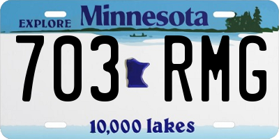 MN license plate 703RMG