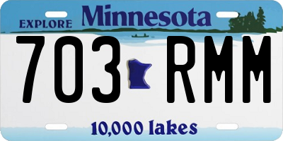 MN license plate 703RMM