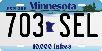 MN license plate 703SEL