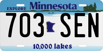 MN license plate 703SEN