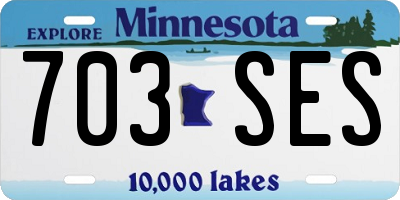 MN license plate 703SES