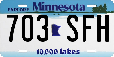 MN license plate 703SFH