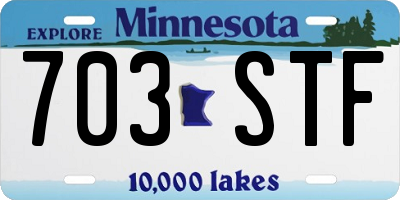 MN license plate 703STF