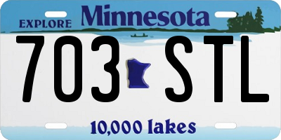 MN license plate 703STL