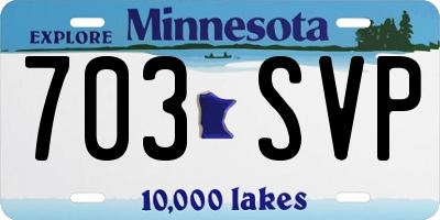 MN license plate 703SVP