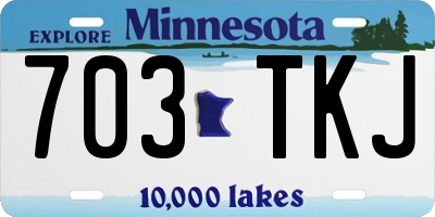 MN license plate 703TKJ